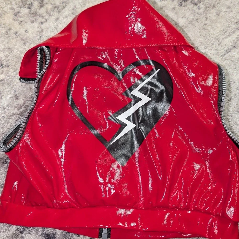 Disney Descendants Rise of Red Girls Small Spirit Halloween Costume Red Vest